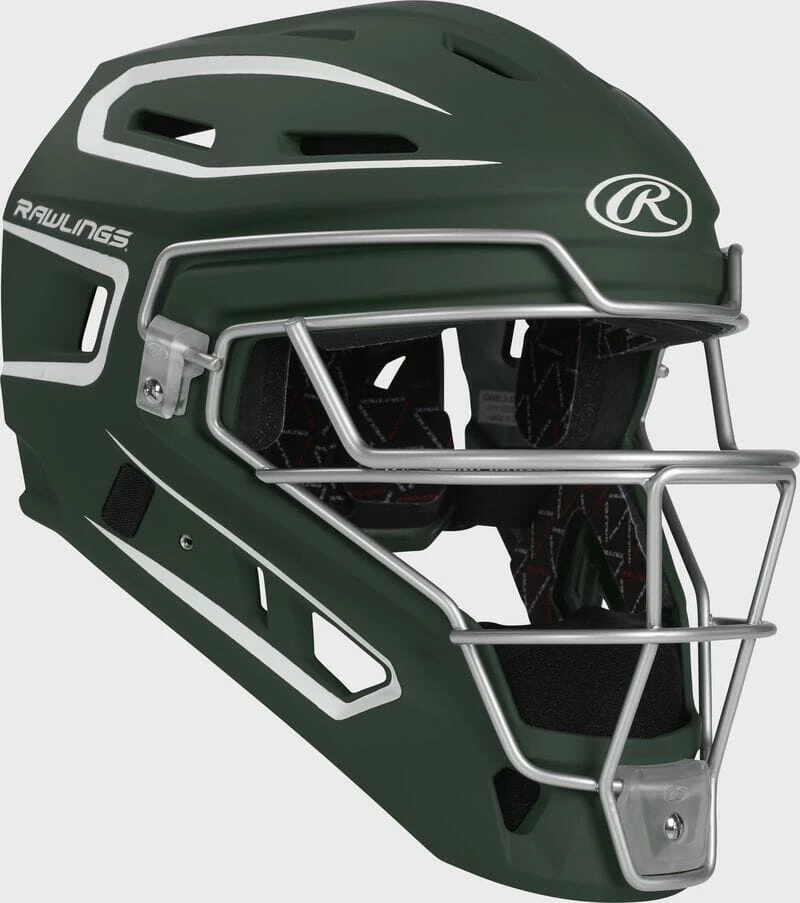 Rawlings Adult Dark Green/White VELO 2.0 Catcher's Gear Box Set: CSV2A-DG/W - Image 2