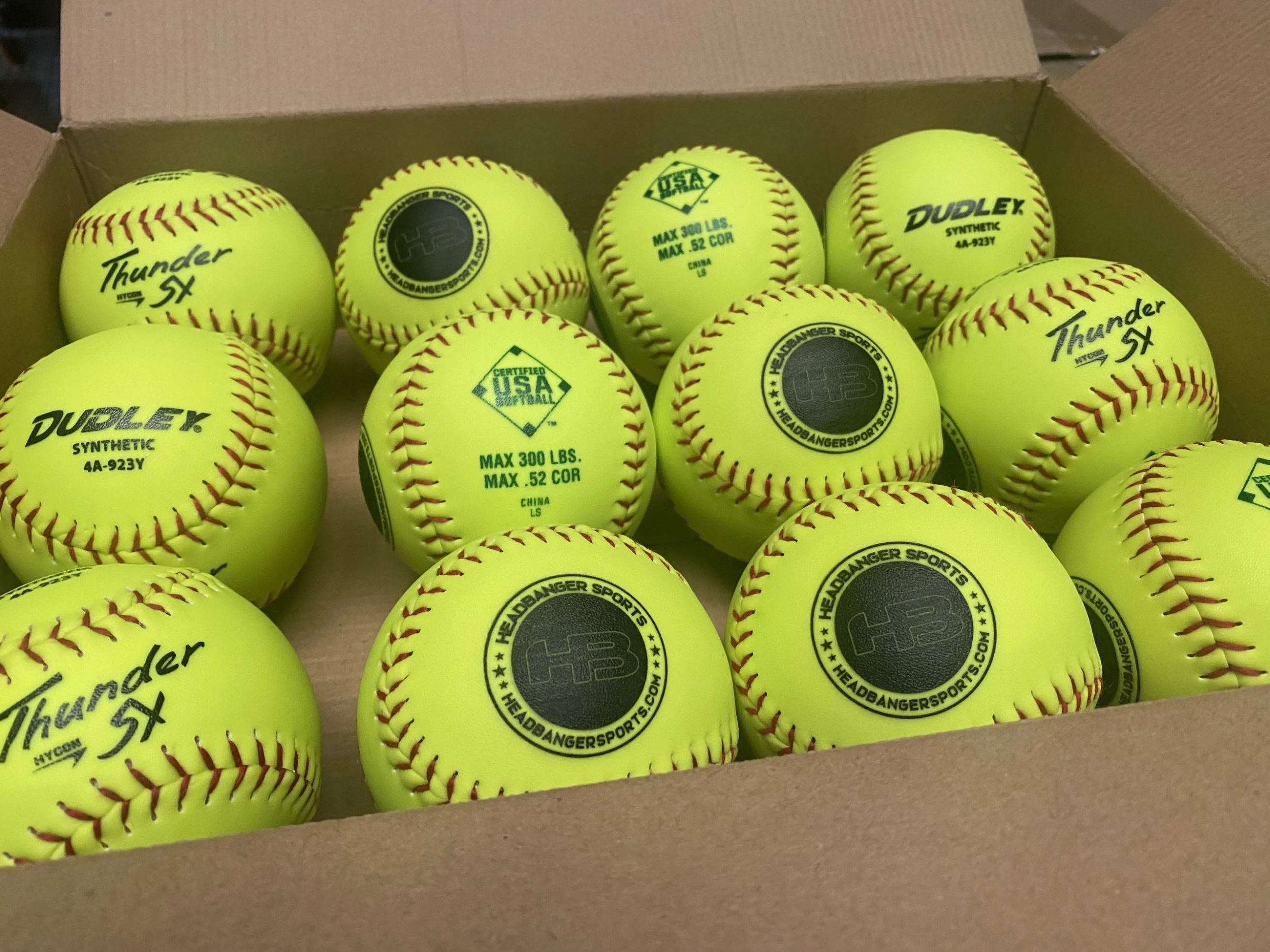 Dudley Thunder SY HYCON 11" USA/ASA Synthetic Slowpitch Softballs (DOZEN): 4A923Y - Image 2
