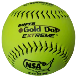 Worth 12" Super Gold Dot NSA Slowpitch Softballs (Dozen): NI12CY