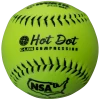 Worth 11" Hot Dot NSA Slowpitch Softballs 52/275 (Dozen): NO11SY