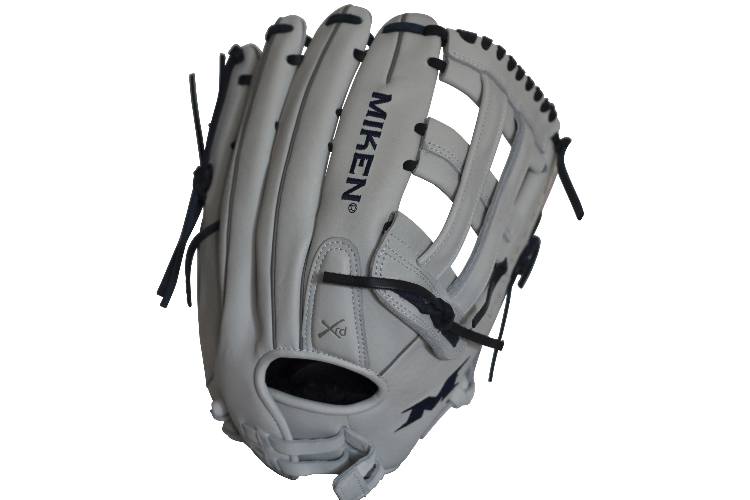 Miken Pro Series 14" Slow Pitch Fielding Glove - White/Navy: PRO140WN