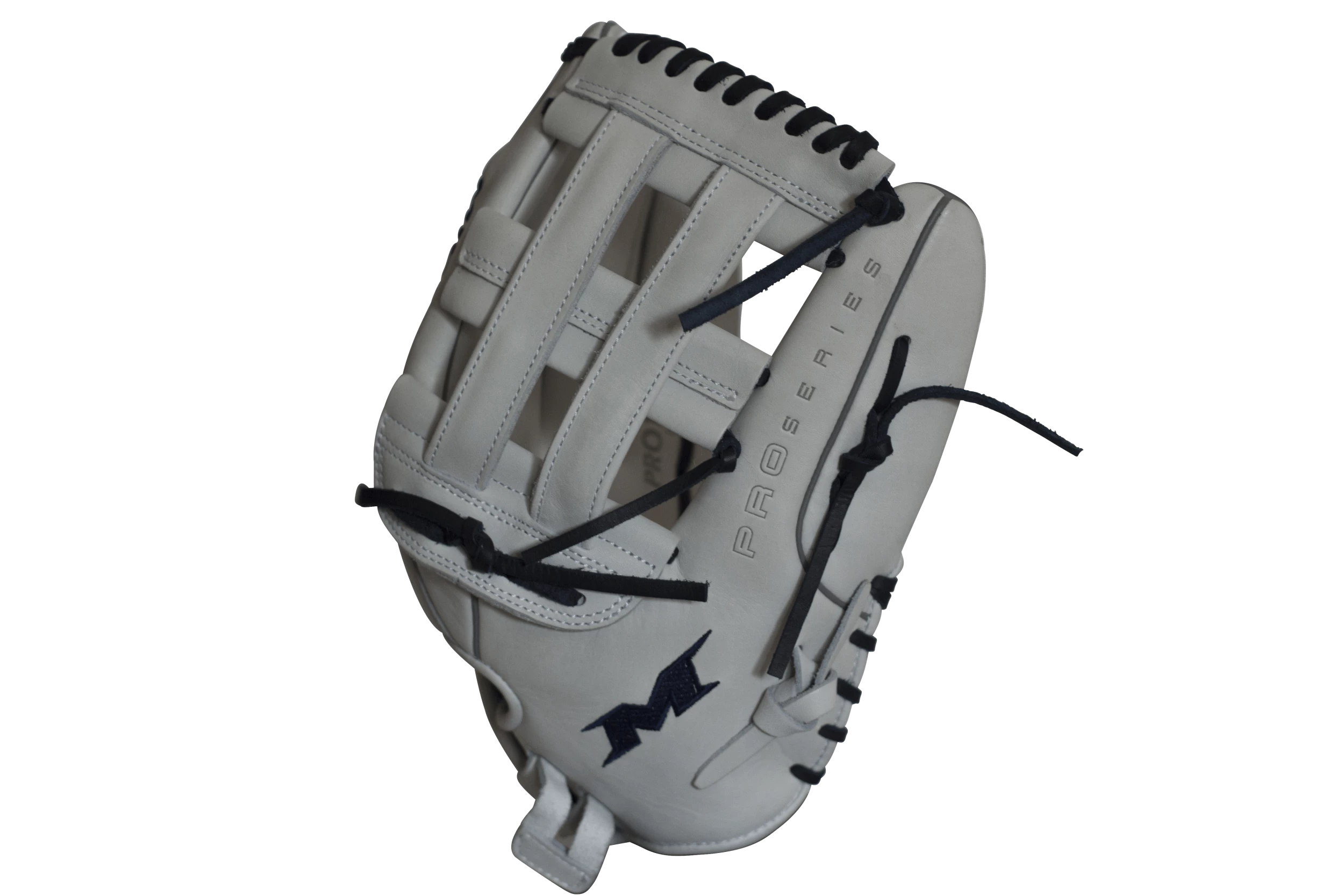Miken Pro Series 14" Slow Pitch Fielding Glove - White/Navy: PRO140WN - Image 4