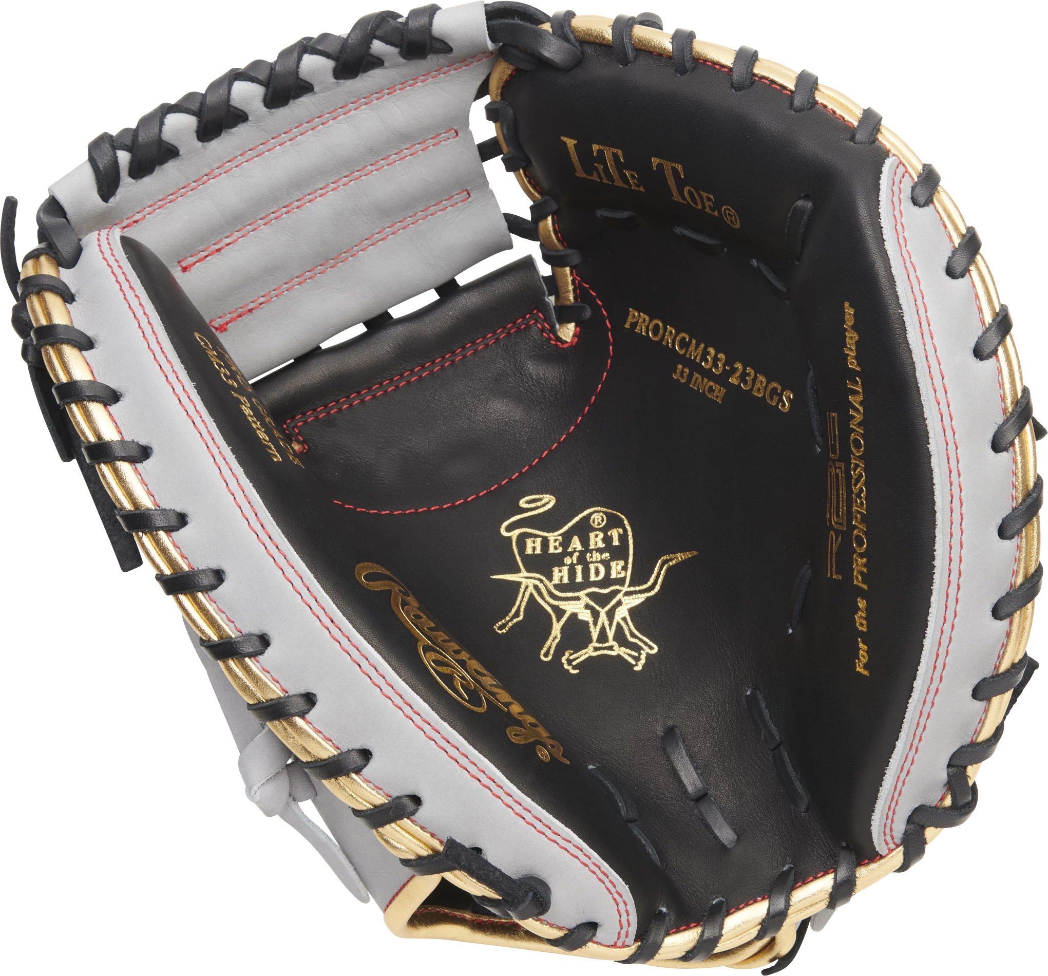 Rawlings Heart Of The Hide R2G 33" Baseball Catcher's Mitt: PRORCM33-23BGS - Image 3