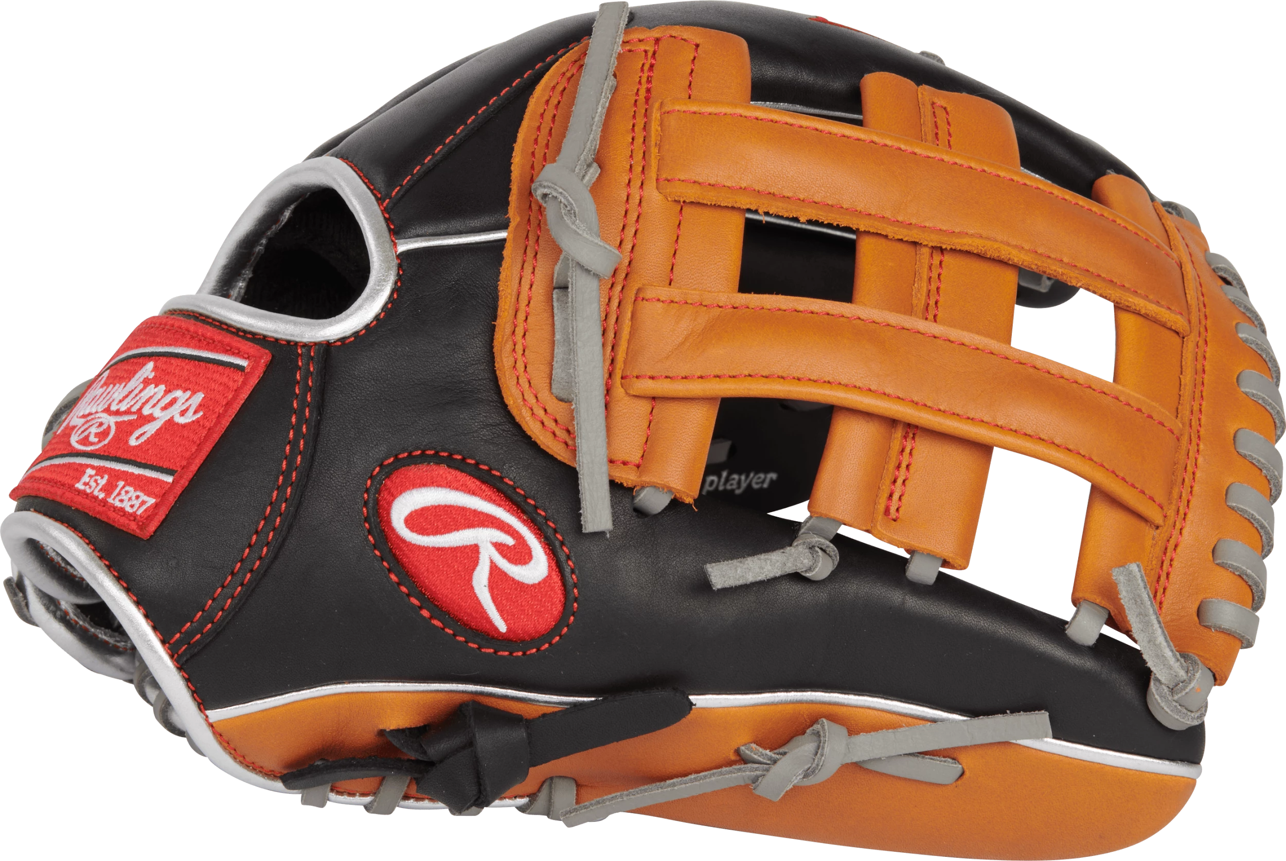 Rawlings R9 Contour Series 12" Infield/Pitcher's Baseball Glove: R9120U-6BT - Image 2