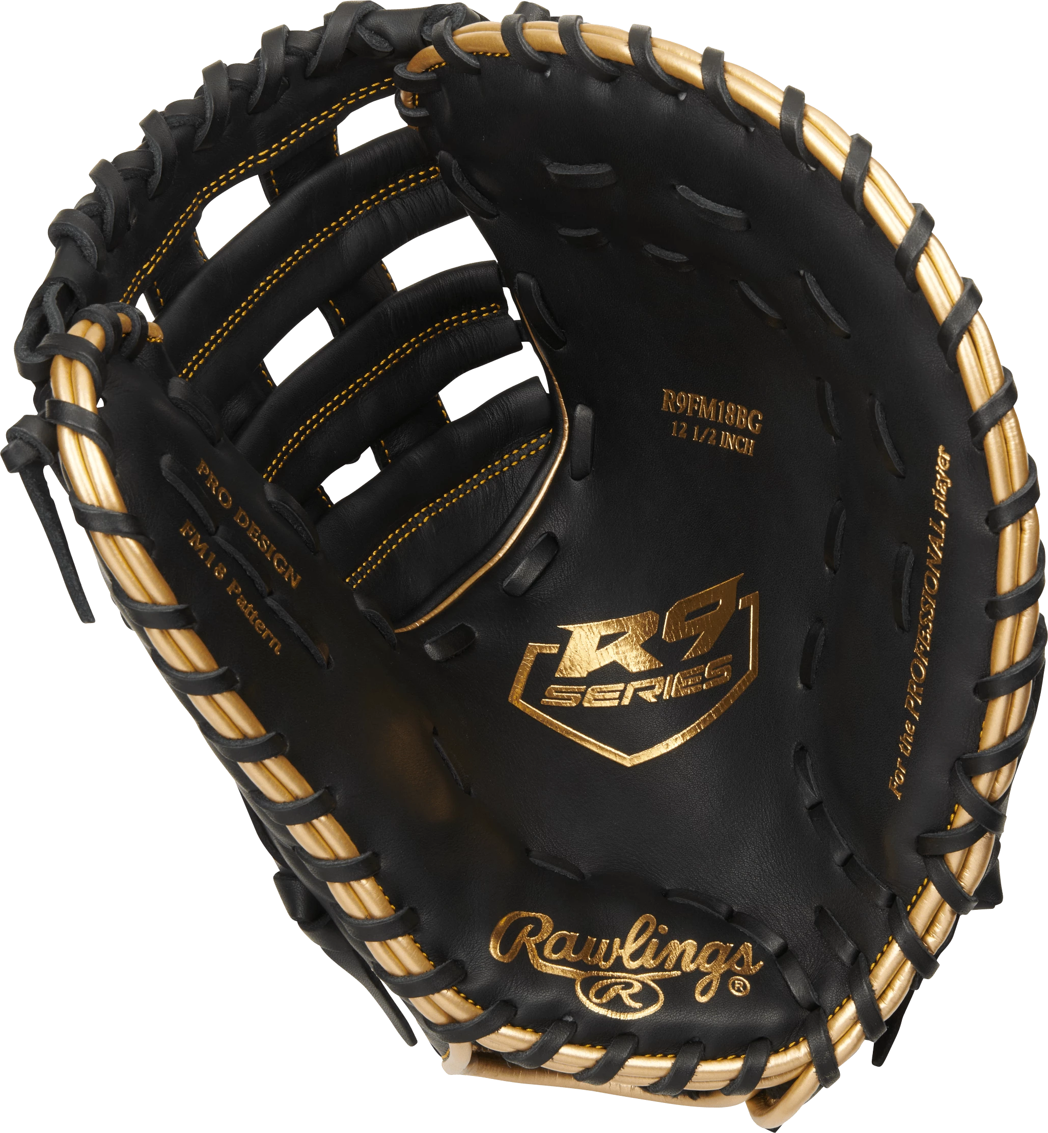Rawlings R9 12.5" Baseball First Base Mitt: R9FM18BG - Image 2