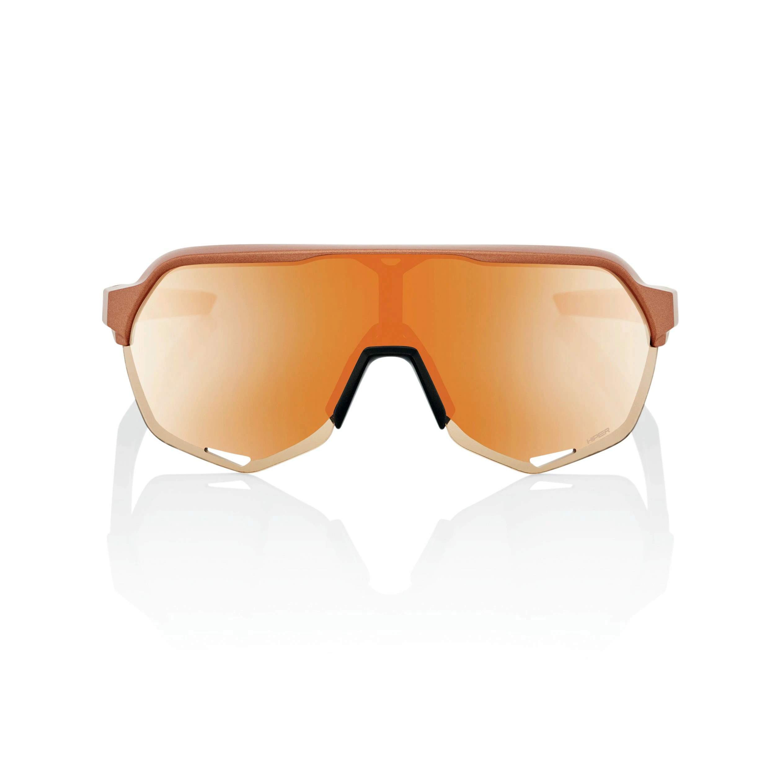 100% S2 Sunglasses Matte Copper Chromium - HiPER Copper Mirror Lens - Image 2