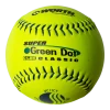 Worth 11" USSSA Super Green Dot Classic W Composite Softballs (Dozen): UC11CY