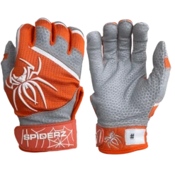 2022 Spiderz PRO Model Batting Gloves: Orange/White