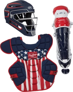 Rawlings Intermediate USA VELO 2.0 Catcher's Gear Box Set: CSV2I-NSW