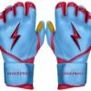 Bruce Bolt PREMIUM PRO BADER Series Long Cuff Batting Gloves: Baby Blue