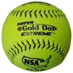 Worth 12" Super Gold Dot NSA Slowpitch Softballs (Dozen): NI12CY