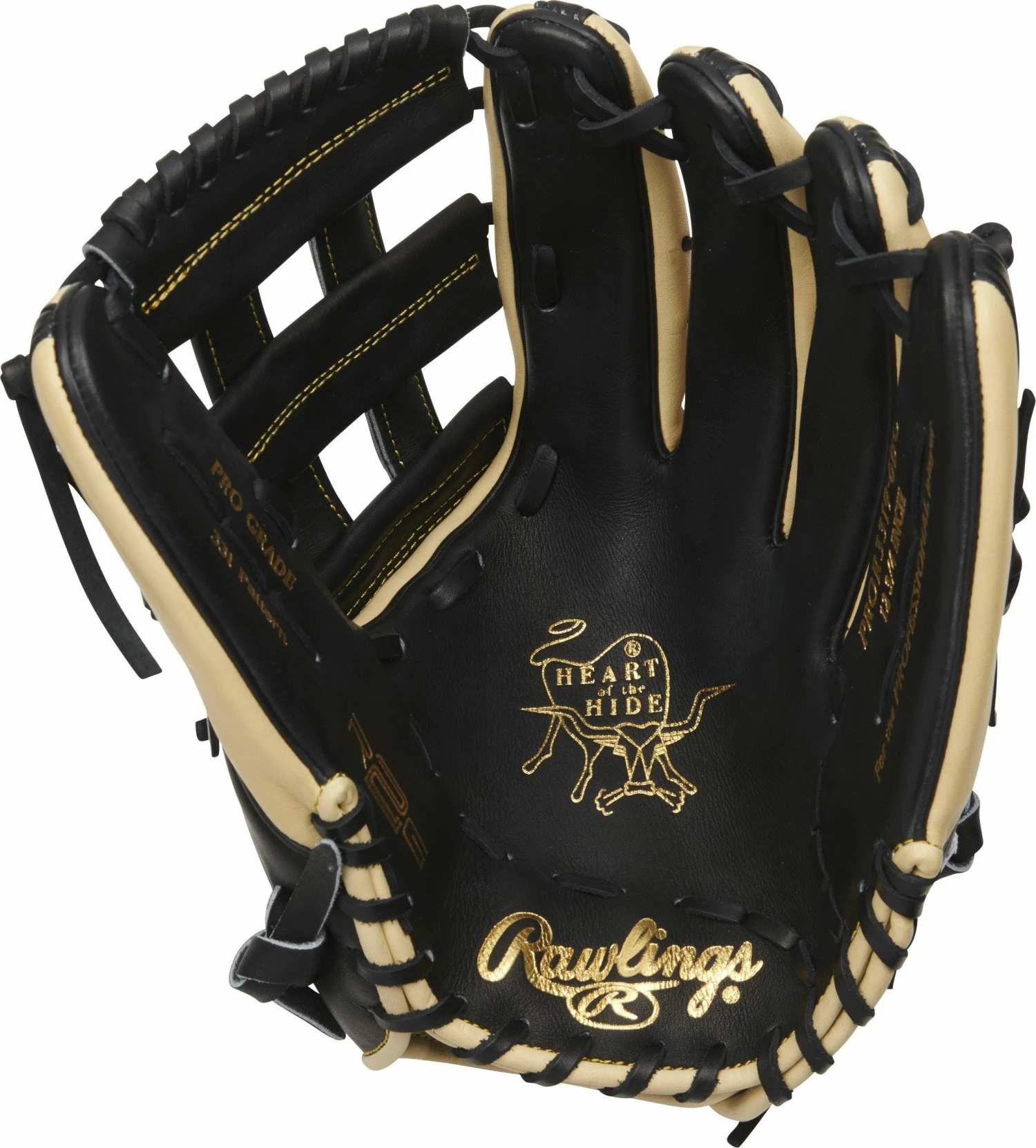 Rawlings Heart Of The Hide R2G 12.75" Outfield Baseball Glove: PROR3319-6BC - Image 2