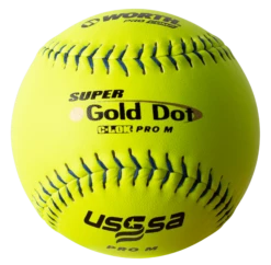 Worth 12" Super Gold Dot PRO M USSSA Slowpitch Softballs (Dozen): UM12CY