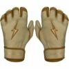 Bruce Bolt PREMIUM PRO Gold Series Batting Gloves: Short Cuff