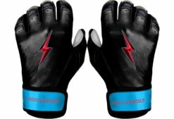 Bruce Bolt PREMIUM PRO BRINSON Series Short Cuff Batting Gloves: Black