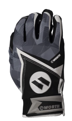 2020 Black Worth Batting Gloves: WBGL20-BLK