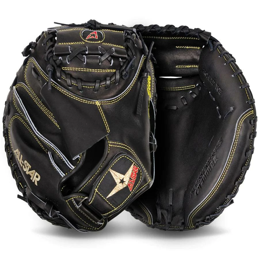 All-Star Pro Elite 35" Baseball Catcher's Mitt: CM3000BK - Image 3