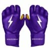 Bruce Bolt PREMIUM PRO Long Cuff Batting Gloves: Purple
